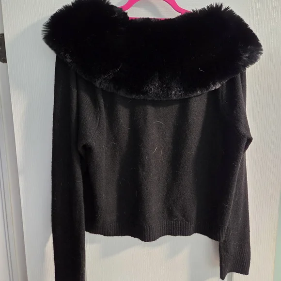 Torrid Retro Chic Removable Faux Fur Trim Cardigan- Size 2x - Picture 11 of 13